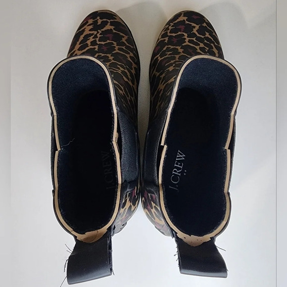 J. CREW Pull on Leopard Short Ankle Boot - Picture 4 of 11